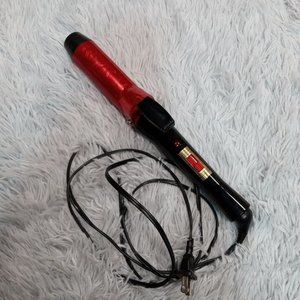 Revlon RV-013 1-1/2" Adjustable Heat Red Aluminum Hair Curling Iron‎